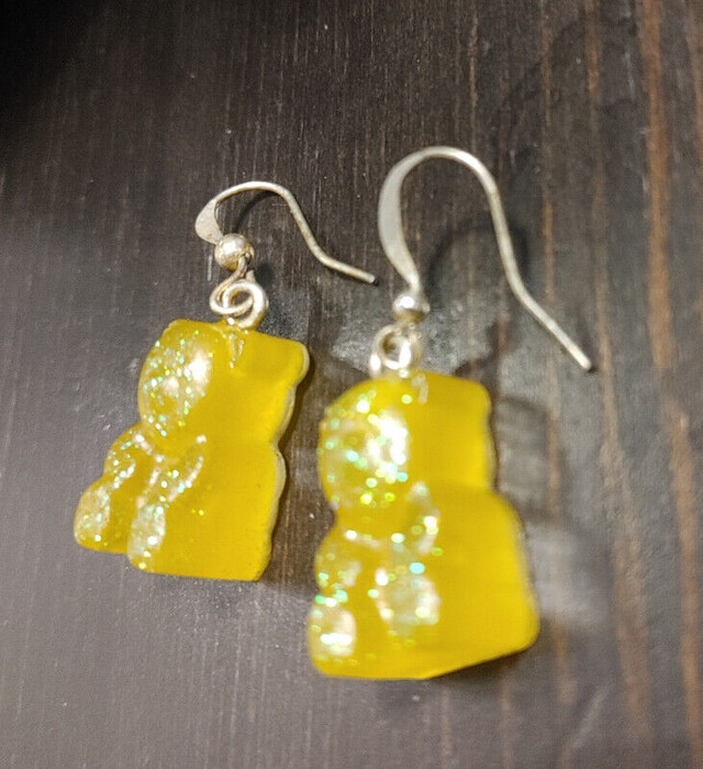 Handmade yellow gummy bear  earrings in Jewellery & Watches in City of Toronto - Image 2
