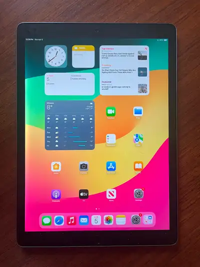 iPad Pro 12.9 2nd Gen, WiFi + Cellular, 256GB Battery life is decent. No scratches or dents. PaperLi...