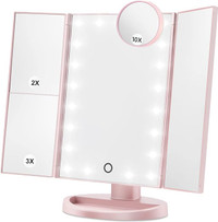 HAMSWAN Makeup Mirror Vanity Mirror with Lights, 1X 2X 3X 10X