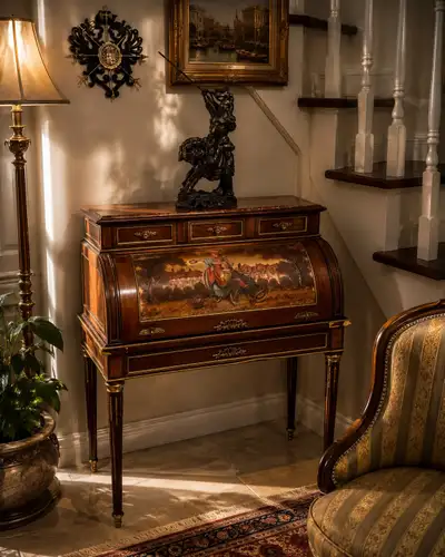 Antique Roll Top Desk, View more
