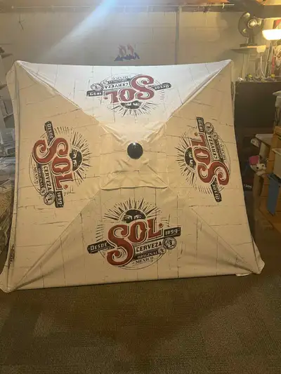 BRAND NEW LARGE SOL CERVEZA BEER PATIO UMBRELLA, View more