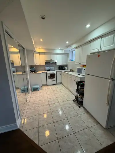 spacious and clean walkout basement available for rent. Includes 1 bedroom, living area, kitchen, an...