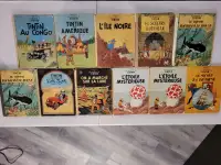 TINTIN (Hergé) Prix unitaires variés 1954-66 - bandes dessinées