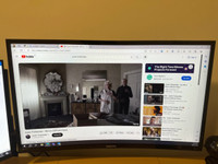 Samsung 27” Curved Screen Monitor