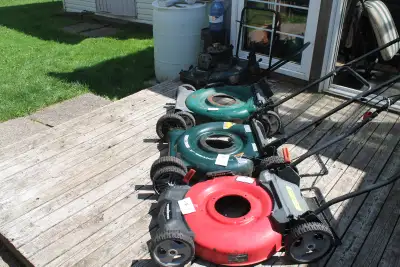 REDUCED = For Sale 6 VERY Good Lawn Mower Frames all 21 inch..., View more