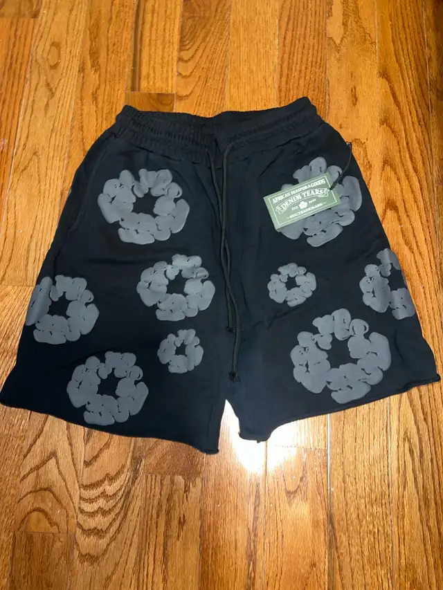 Denim Tears Shorts Size Medium Black
