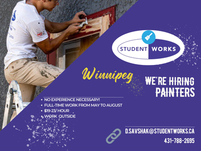 Student Works Painting – Summer Painter Job in Winnipeg, View more