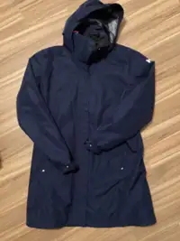 USED HELLY HANSEN LG NAVY BLUE LADIES WINTER COAT