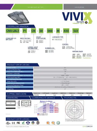 BAY LIGHTS - Overstock , 277v - 480v -, View more