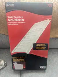 Under furniture air vent deflector