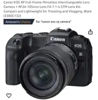Canon EOS rp camera 