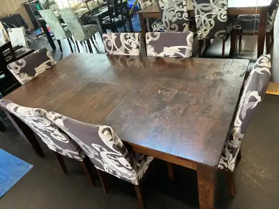 7 Piece Dinning Table Set, View more