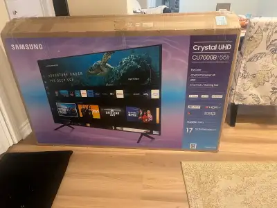 Samsung Crystal UHD CU7000B 55" Smart TV, View more