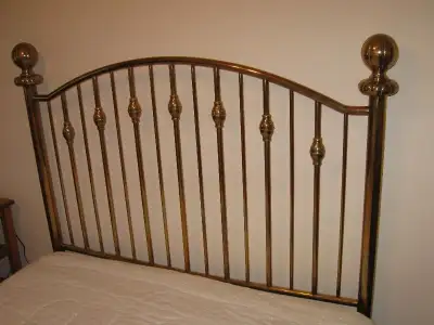 Solid Brass Double Bed Headboard - $1,200 O.B.O., View more