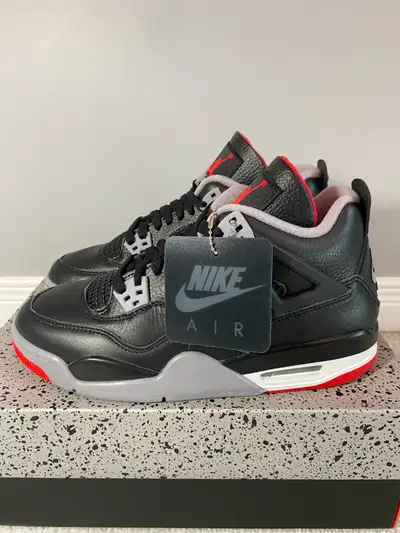 Jordan 4 Bred Reimagined - sz 8/9.5/12, View more