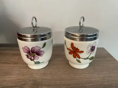 Royal Worcester Porcelain Egg Coddlers - Collectors Item, View more