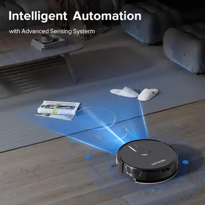 【2-in-1 Mopping and Vacuuming】 The ROPVACNIC Robot S1 integrates advanced electronically controlled...