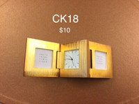 Clock with photo frame