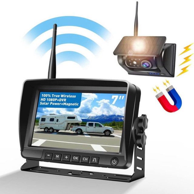 Solar Wireless Backup Camera Magnetic: Portable Rechargeable in General Electronics in Mississauga / Peel Region