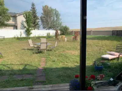 Bright private space with yard