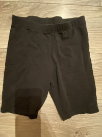 7/8T Black Biker Shorts