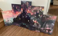 Magical Castle 5 Piece Canvas