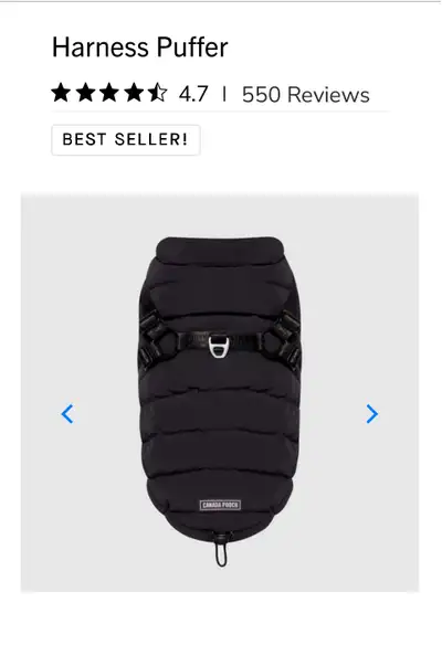 Like new!! Pup outgrew, size 12. Keep your furry friend warm and secure with this Canada Pooch dog j...