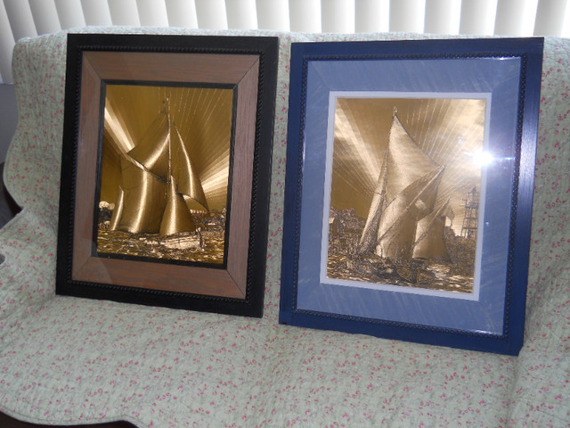 Gold Leaf Art - Sailboats in Arts & Collectibles in Ottawa - Image 2