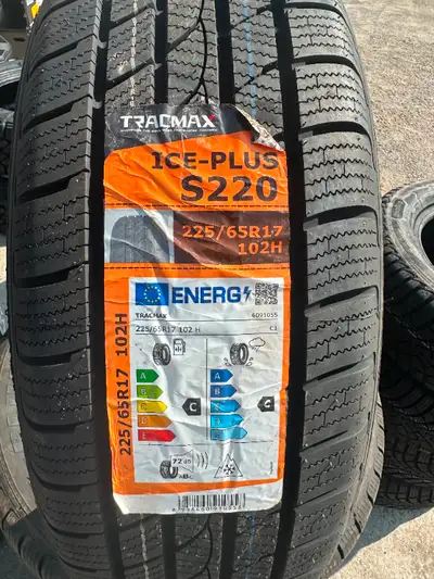 BRAND NEW SET OF 4 225/65R17 TRACMAX ICE-PLUS S229