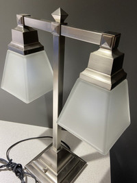 Brushed Nickel Desk Table Lamp