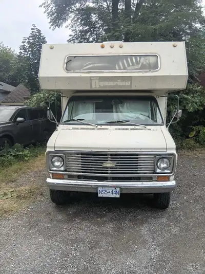 Get ready for your next retro adventure with this 1977 Chevrolet Aquarius Class C motorhome, which c...