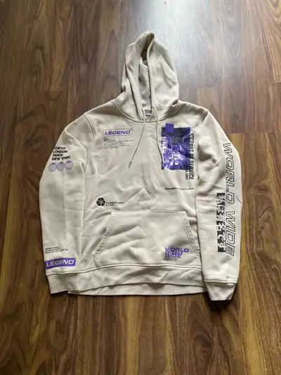 Grey Graphic Hoodie, View more