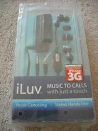 iLuv noise canceling stereo earphones with microphone