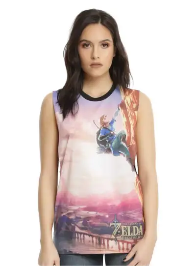 The Legend of Zelda Breath of the Wild Muscle Tank - Small, View more