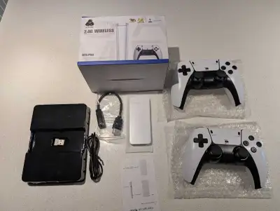 SJGAM M15 Plus 2.4G Wireless Game Stick with 2 Controllers. TV , View more