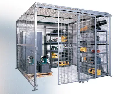 KW Materials Handling is your source for welded wire mesh partitions, security cages, apartment lock...