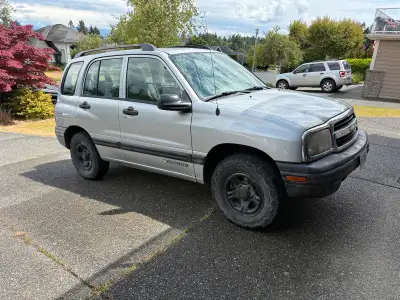 2003 Chev Tracker 4x4 303,000km and climbing. New coils and plugs. New air filter. BF Goodrich KO2’s...