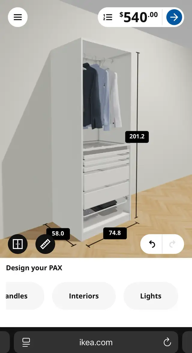 IKEA Pax wardrobe  in Dressers & Wardrobes in City of Toronto - Image 3