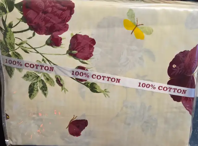 cotton twin size  flat sheet set 18$ in Bedding in Mississauga / Peel Region - Image 2