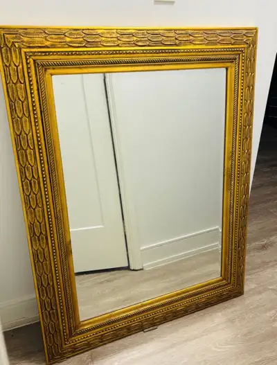 Large Carved Antique Mirror , View more