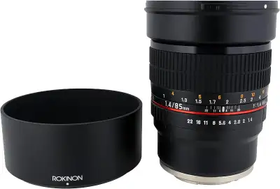 Rokinon 85M-FX 85mm F1.4 Ultra Wide Fixed Lens  Fujifilm X-Mount, View more