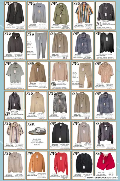 ZARA MEN'S CLEAROUT 30 NEW ITEMS (L/XL) 75% OFF, View more