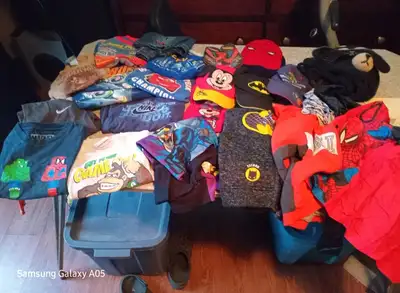 Kids youth size 4 brand name clothing sweaters pants t-shirts, View more