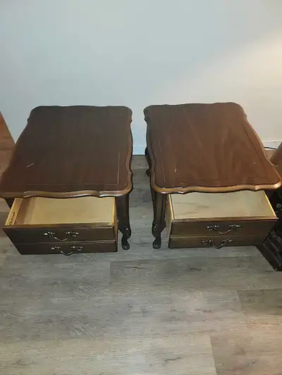 Vintage Deilcraft Solid Wood End Tables, View more