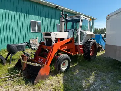 Selling my case 1070 tractor with 6200 ish hours on it has a loader with a bucket and forks that att...