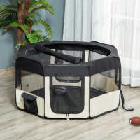 49.2-inch Soft Pet Playpen Folding Dog Pen Outdoor with Bag