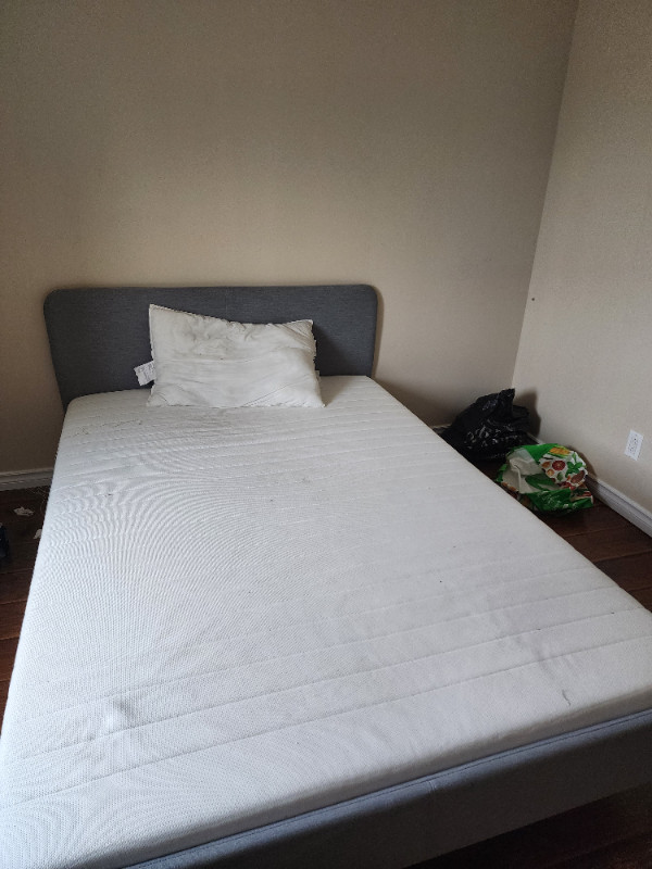 Ikea bed frame and twin mattress | Beds & Mattresses | Winnipeg | Kijiji