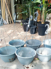 $3 each .hanging baskets . Gently used over one season 
