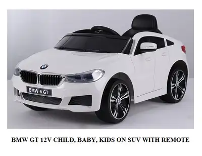 BMW GT 12V CHILD, BABY, KIDS RIDE ON SUV WITH REMOTE, View more