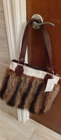 SAC À MAIN FOURRURE - FUR HANDBAG (Creation Josee Pelletier)